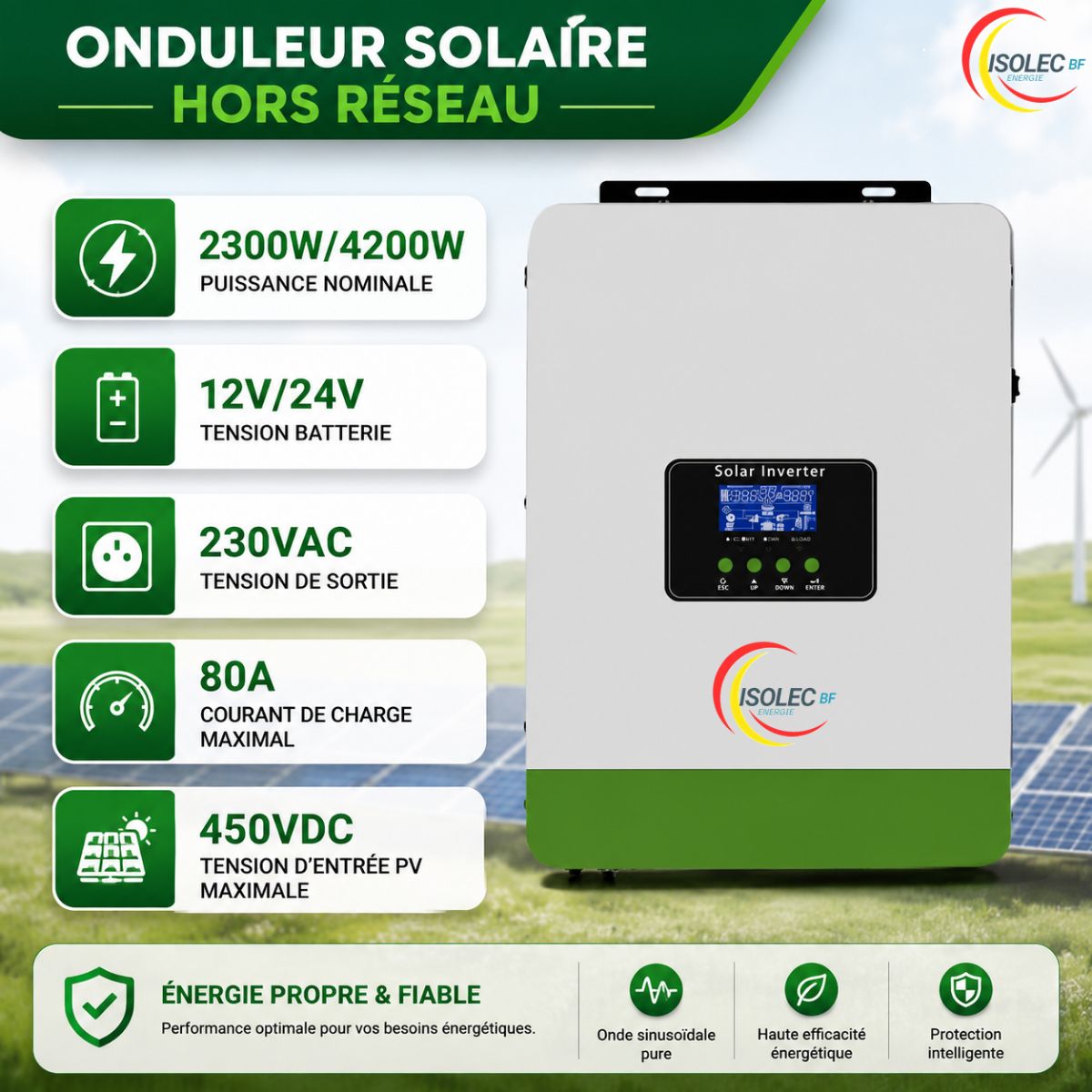 Onduleur hybride EP-4200H 12V/24V