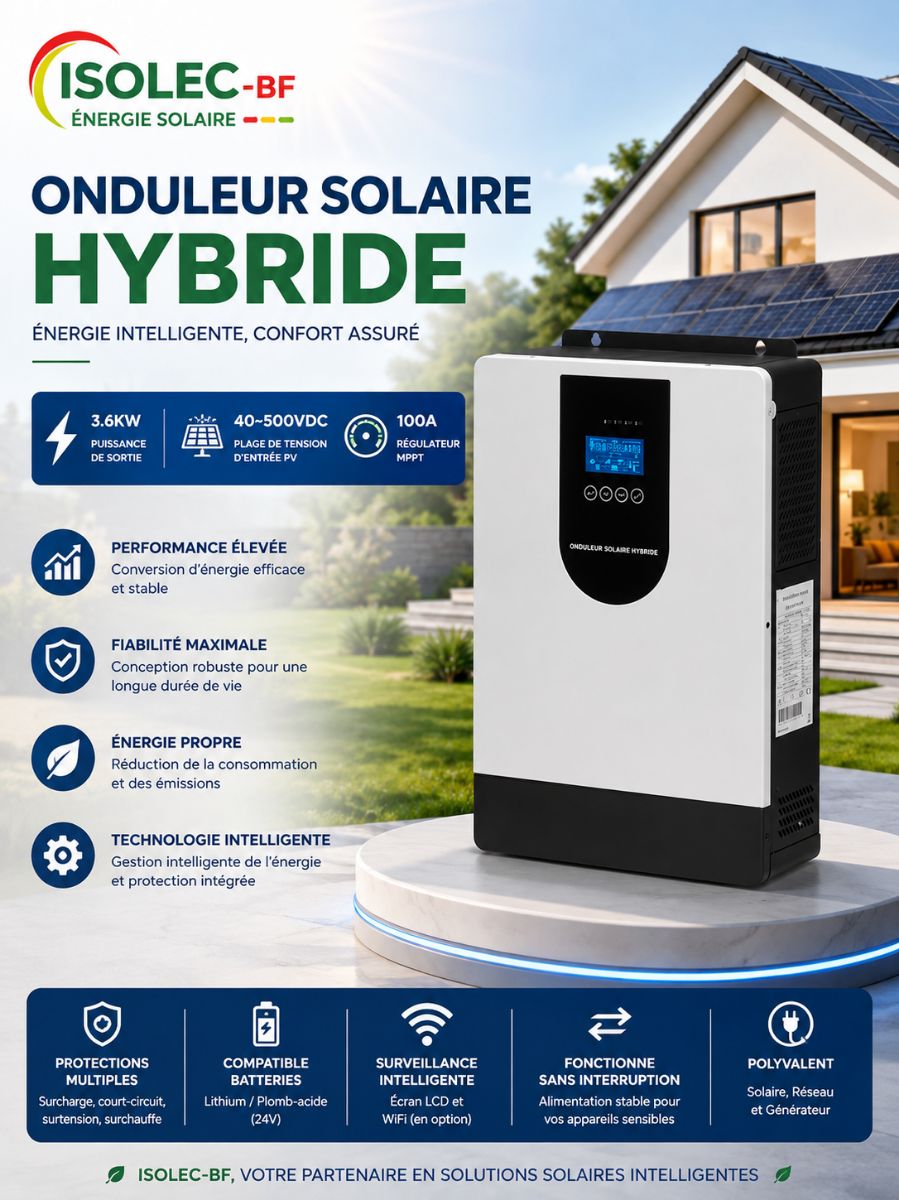 Onduleur hybride SYP3,6KW-24V  2