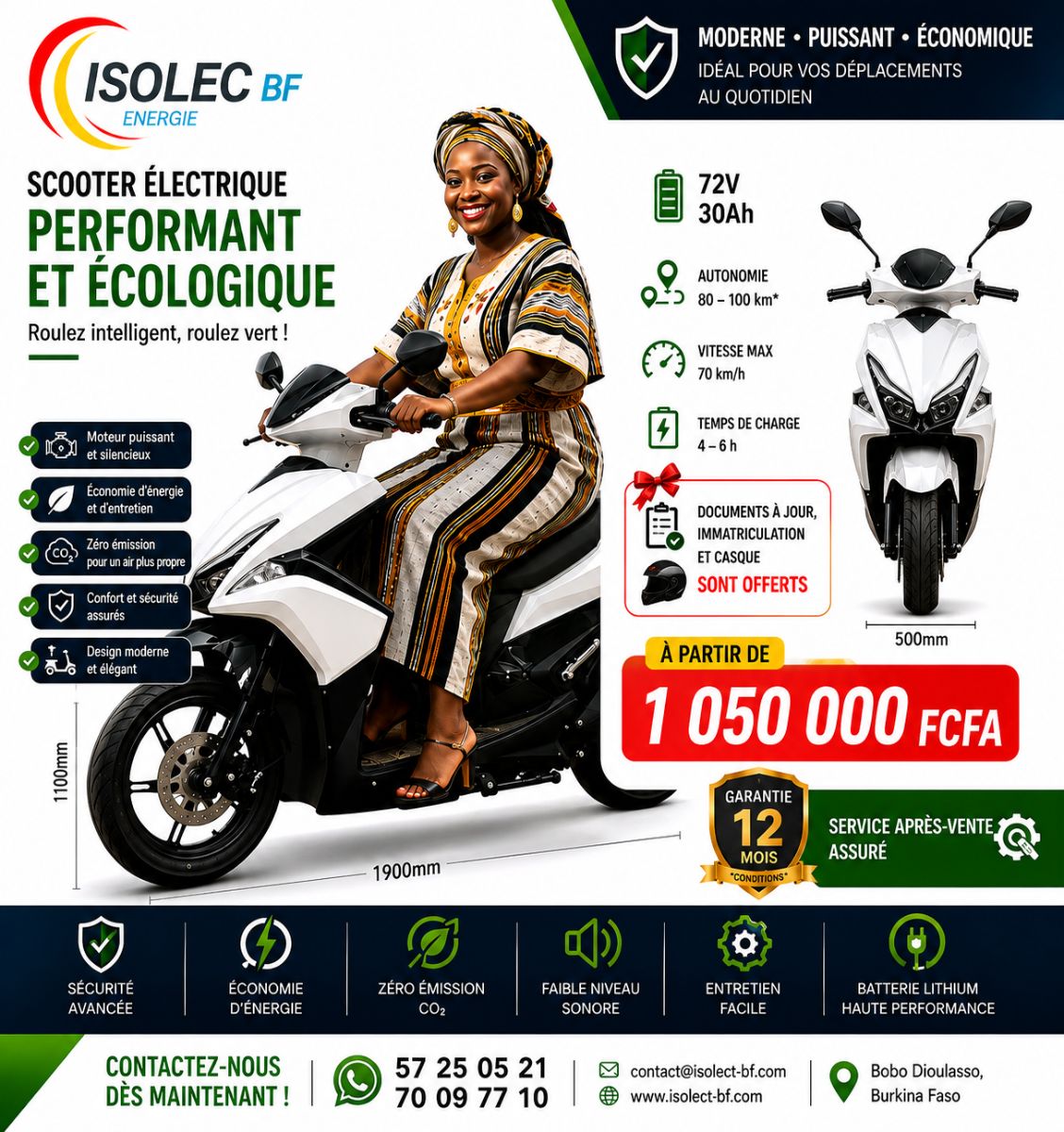 SCOOTER V12 72v 2000W 2