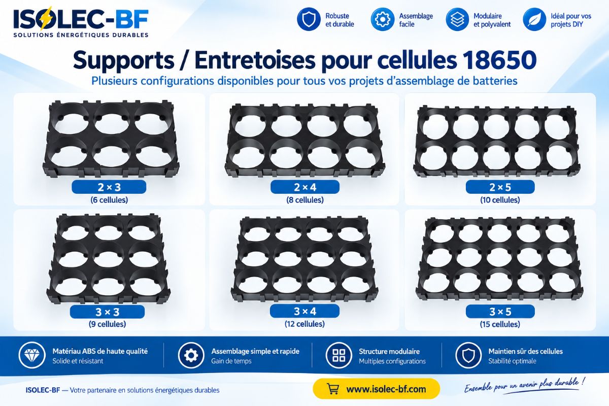 Support -Matrice-18650 1x1