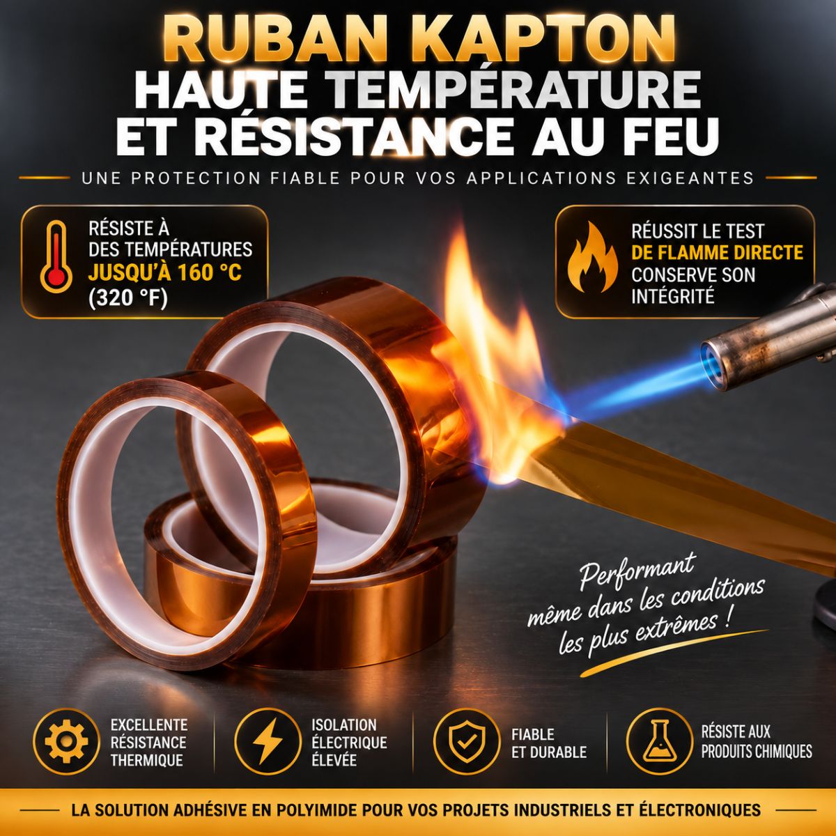 Scotch thermique 160°c 15mmx33m  3